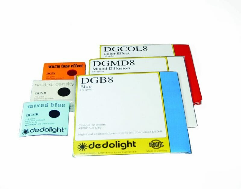 DGCOL Dedolight- Gel filter set, color effect (fits classic filter holder)