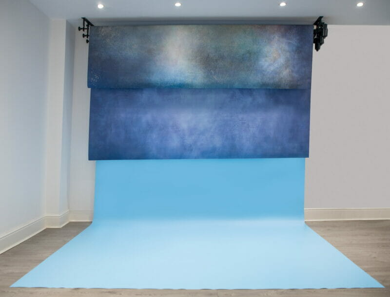 Motorised 6 Roller System and 6 Large Double ProFabric Backdrops Plus Large Floordrop Bundle