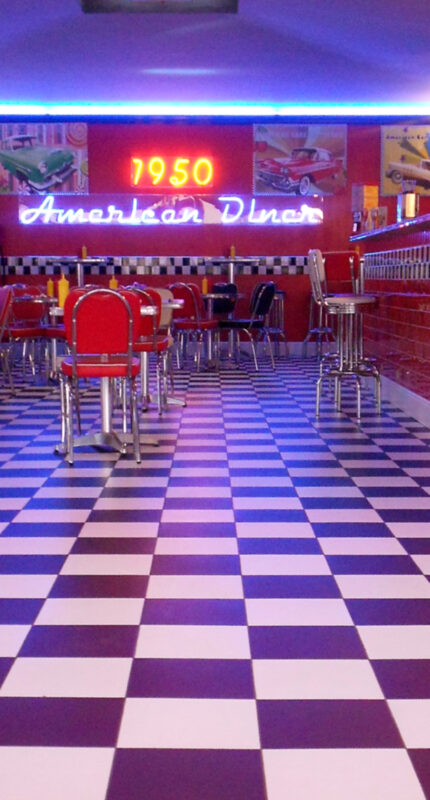 1950's Diner Vinyl Photography Backdrops For Studios - Click Props ...